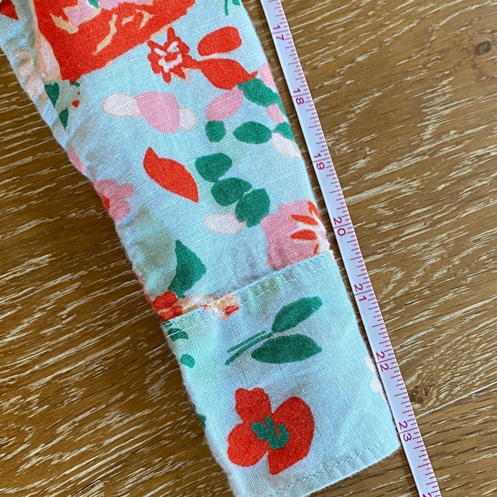 J.Crew Red & Green Floral Button-Up Shirt – Size Sale - Picture 8 of 9